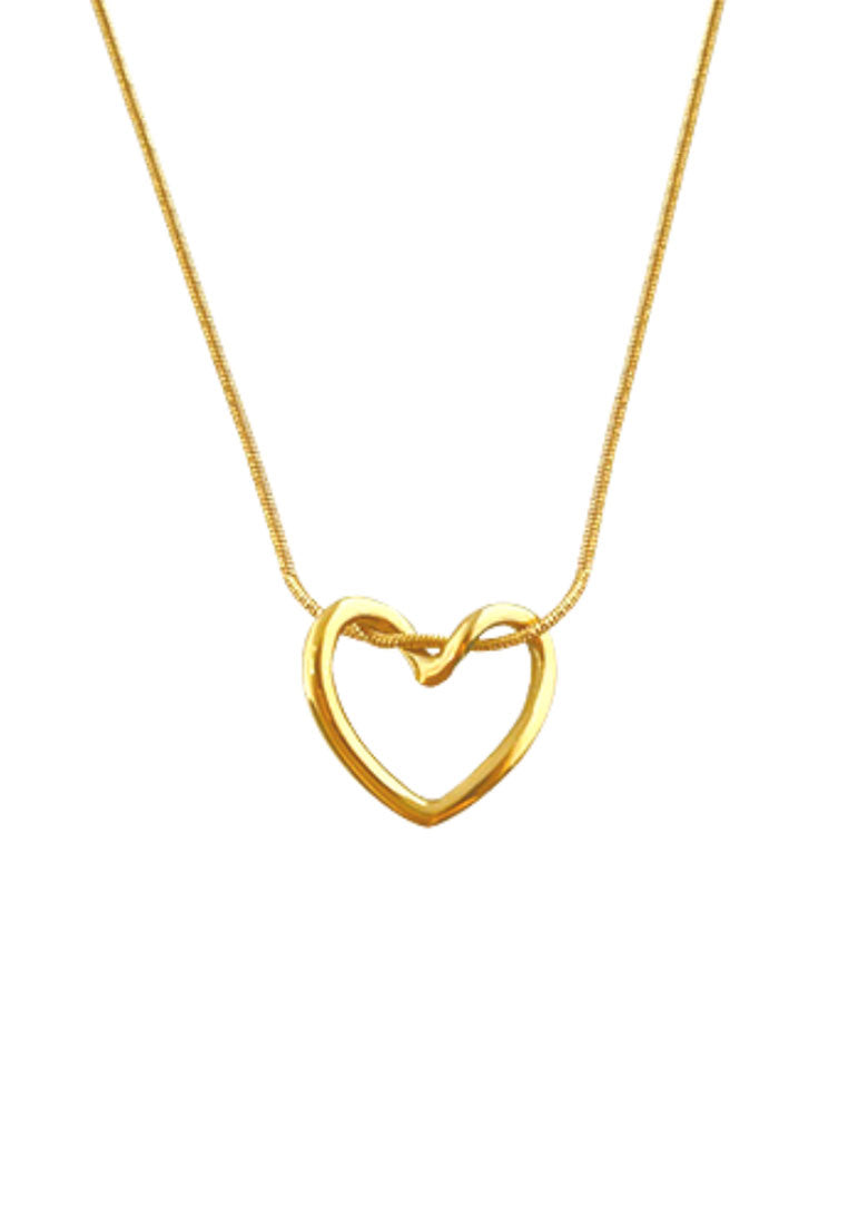 Buy CELOVIS Milena Love Pendant With Link Chain Necklace In Silver