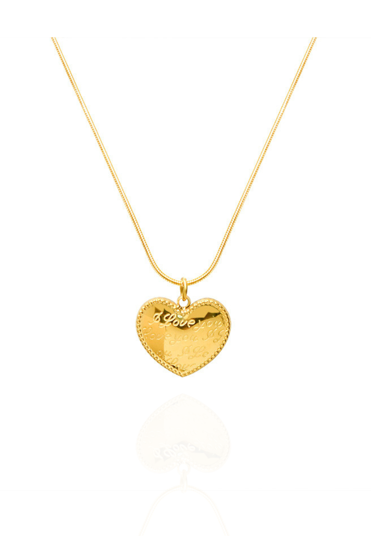 Bonnie Love Locket Pendant Necklace in Gold