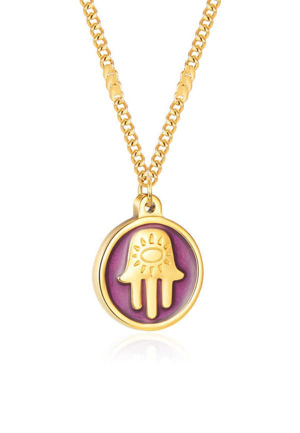 Everett Third Eye Necklace in Gold