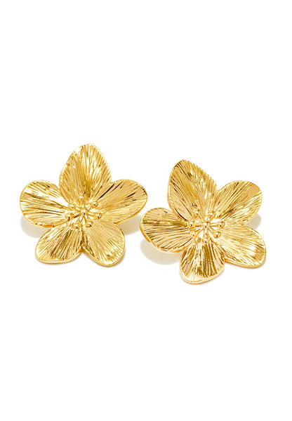 Heather Flower Petal Stud Earrings