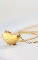 Love Pea Pendant Chain Necklace in Gold