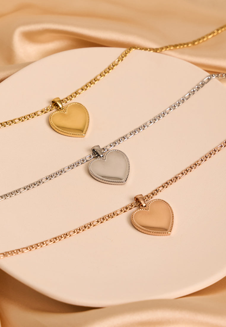 Tilda Heart Pendant Chain Necklace