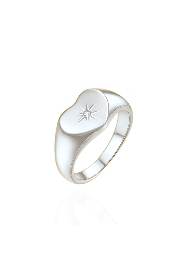Jolie Star Cubic Zirconia Band Eternal Ring in Silver