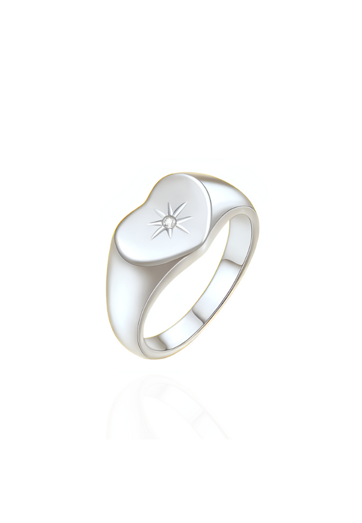 Jolie Star Cubic Zirconia Band Eternal Ring in Silver