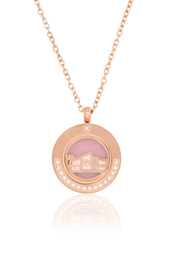 Barbie™ x Celovis Focus On The Good - Locket Necklace with Doll House