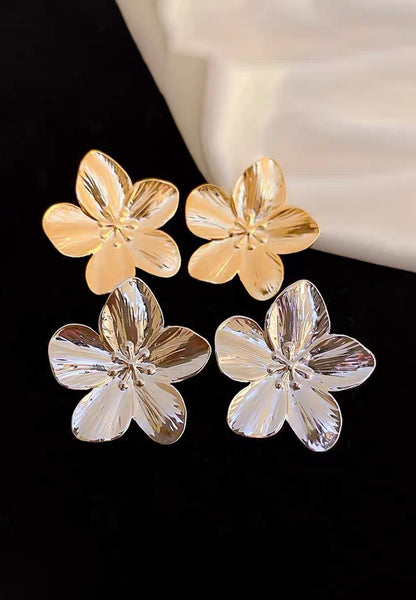 Heather Flower Petal Stud Earrings