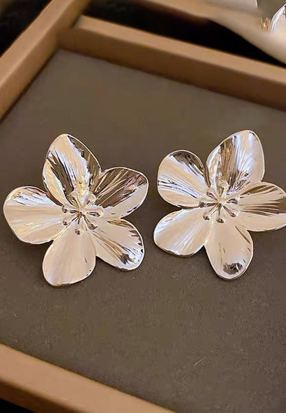 Heather Flower Petal Stud Earrings