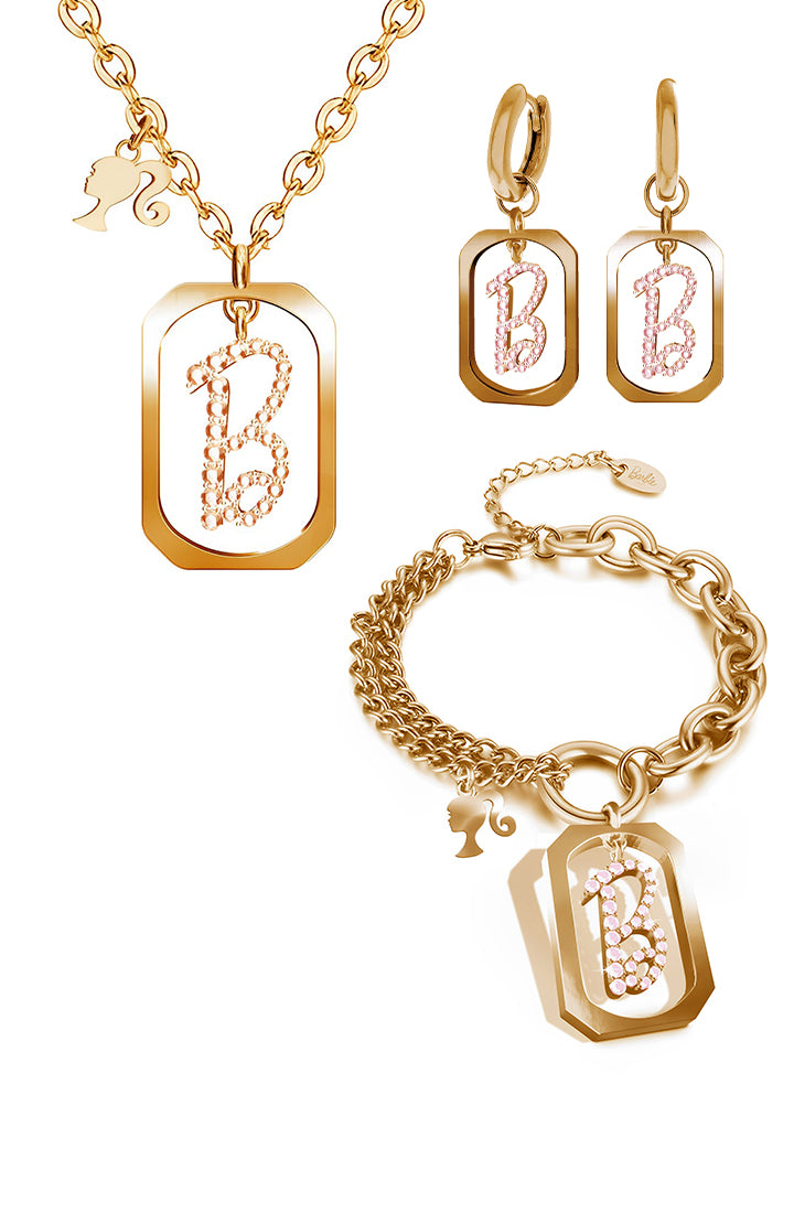 Iconic B Pendant Jewellery Collection Set of 3