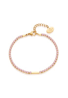 Maison Sparkling Pink Cubic Zirconia Tennis Bracelet (Limited Edition)