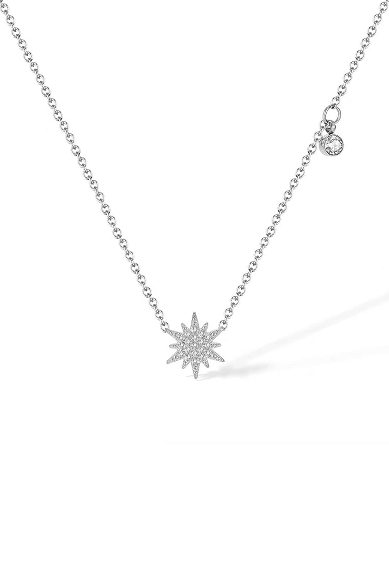 Starlight Cubic Zurconia Pendant Chain Necklace