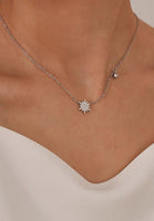 Starlight Cubic Zurconia Pendant Chain Necklace