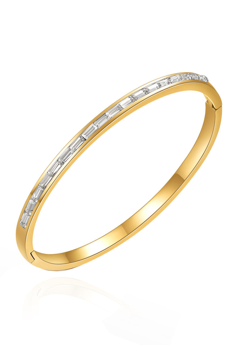 Zarra with Cubic Zirconia Engravable Bangle