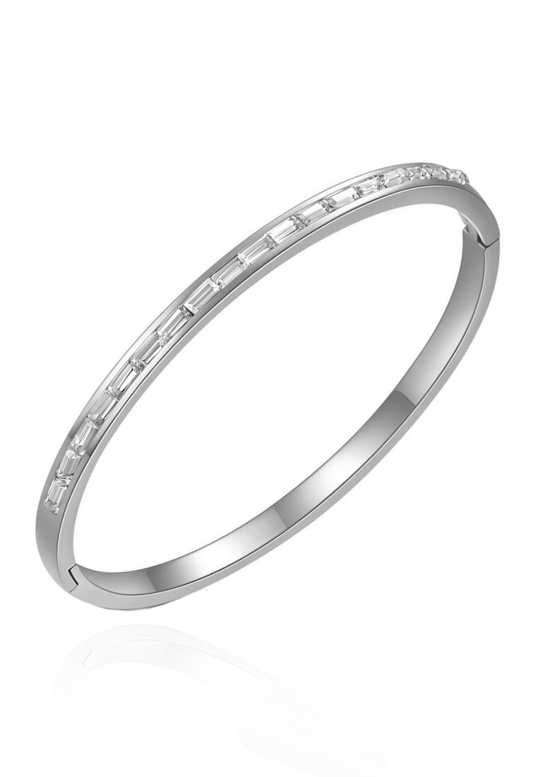 Zarra with Cubic Zirconia Engravable Bangle