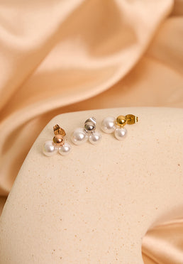 Amity Double Pearl Earrings