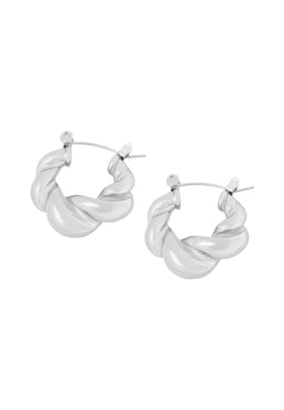 Hela Twisted Hoop Earrings