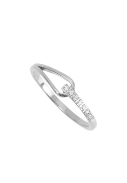 Faia's Promise Ring with Cubic Zirconia