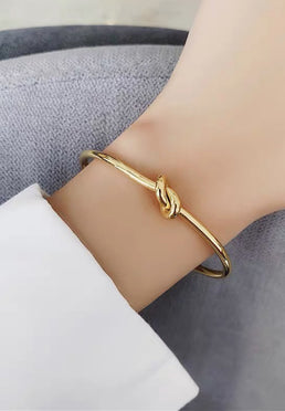 Hope Entwined Knot Bangle