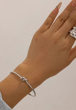 Hope Entwined Knot Bangle