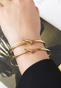 Hope Entwined Knot Bangle