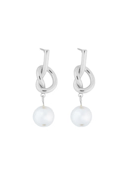 Miquella Pearl Knot Drop Earrings