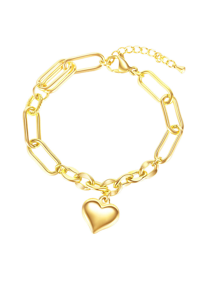 Everlast Engravable Heart Link Chain Bracelet – Celovis Jewellery