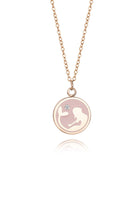 Celovis Marceline Mermaid Pink Pendant with 0.005 Carat Diamond Necklace