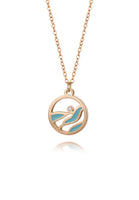 Ondine Ocean Waves Pendant with 0.005 Carat Diamond Necklace