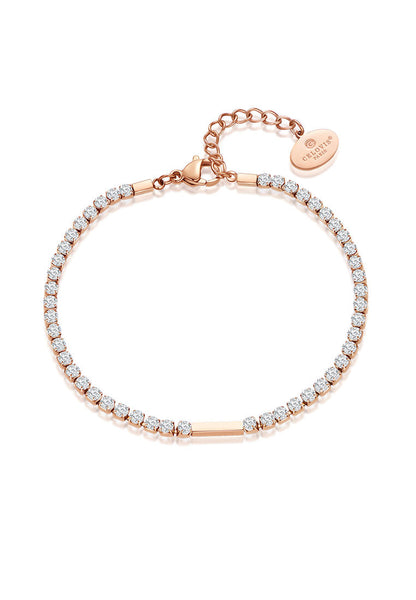 Maison Sparkling Pink & White CZ Tennis Bracelet Set (Limited Edition)