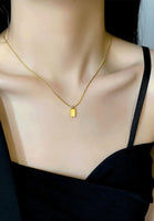 Serendipity Bar Pendant with Engravable Necklace