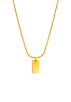 Serendipity Bar Pendant with Engravable Necklace