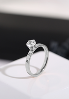 Arwen Cubic Zirconia Solitaire Single Band Ring