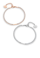 Celovis Maison Sparkling CZ Tennis Bracelet Friendship Set