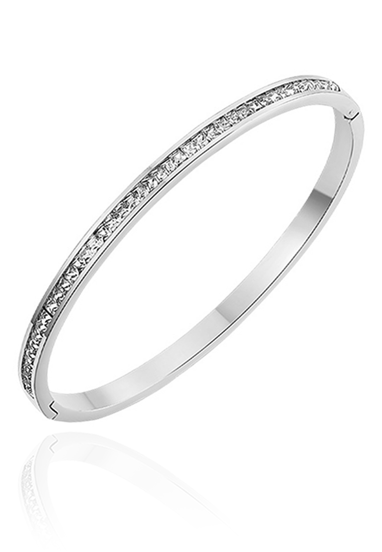 Arya Single Row Zirconia Bangle