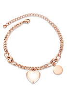 Desiree Heart Bijoux Pendant with Round Tag Bracelet